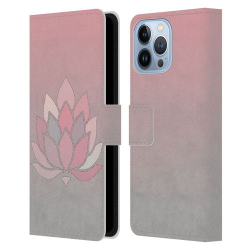LebensArt Pastels Lotus Leather Book Wallet Case Cover For Apple iPhone 13 Pro Max