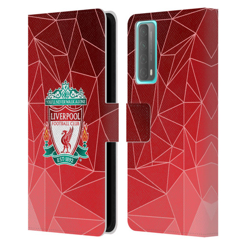 Liverpool Football Club Crest & Liverbird 2 Geometric Leather Book Wallet Case Cover For Huawei P Smart (2021)