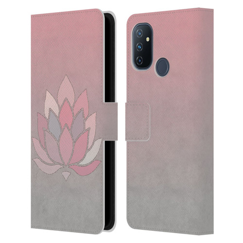 LebensArt Pastels Lotus Leather Book Wallet Case Cover For OnePlus Nord N100