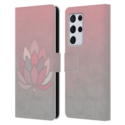 LebensArt Pastels Lotus Leather Book Wallet Case Cover For Samsung Galaxy S21 Ultra 5G