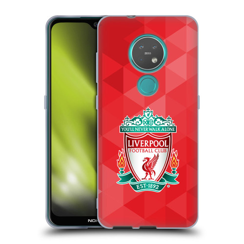 Liverpool Football Club Crest 1 Red Geometric 1 Soft Gel Case for Nokia 6.2 / 7.2