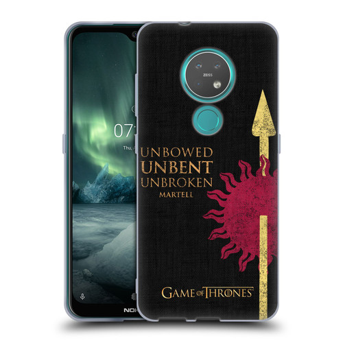 HBO Game of Thrones House Mottos Martell Soft Gel Case for Nokia 6.2 / 7.2