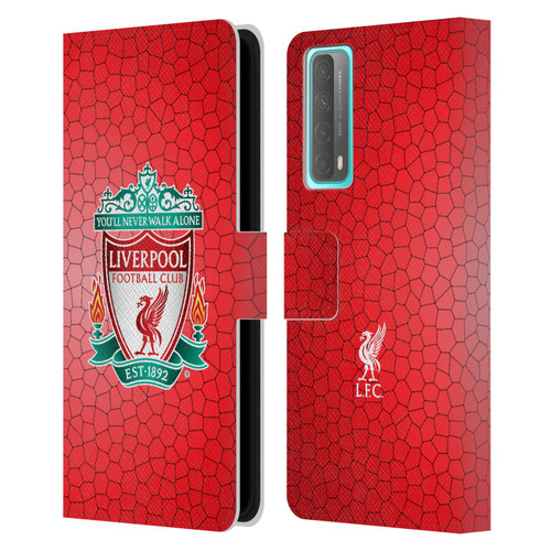 Liverpool Football Club Crest 2 Red Pixel 1 Leather Book Wallet Case Cover For Huawei P Smart (2021)