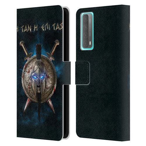 Christos Karapanos Horror 2 Spartan Leather Book Wallet Case Cover For Huawei P Smart (2021)