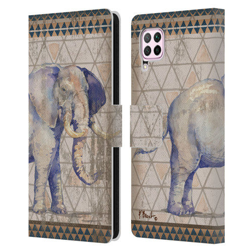 Paul Brent Animals Tribal Elephant Leather Book Wallet Case Cover For Huawei Nova 6 SE / P40 Lite