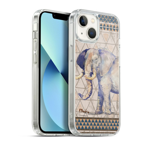 Paul Brent Animals Tribal Elephant Soft Gel Case for Apple iPhone 13