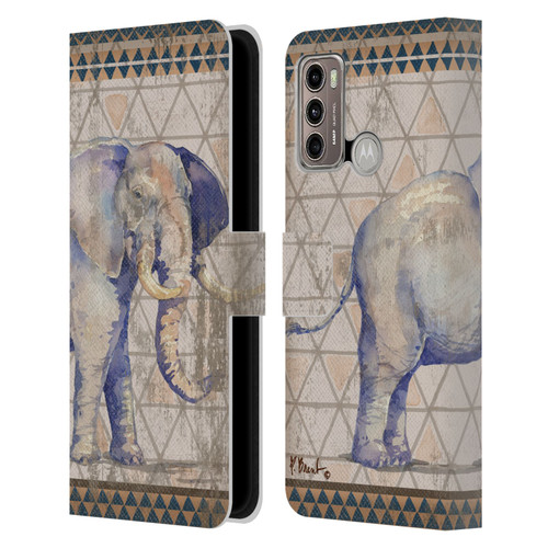 Paul Brent Animals Tribal Elephant Leather Book Wallet Case Cover For Motorola Moto G60 / Moto G40 Fusion