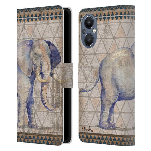Paul Brent Animals Tribal Elephant Leather Book Wallet Case Cover For OnePlus Nord N20 5G