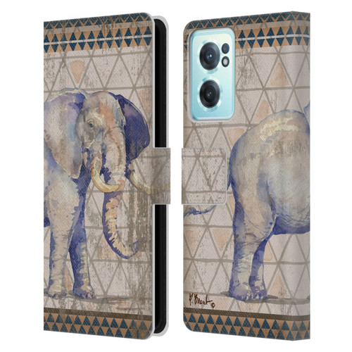 Paul Brent Animals Tribal Elephant Leather Book Wallet Case Cover For OnePlus Nord CE 2 5G