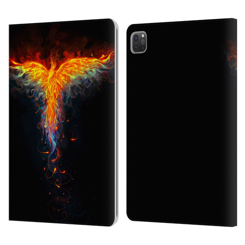 Christos Karapanos Phoenix 2 Bird 3 Leather Book Wallet Case Cover For Apple iPad Pro 11 2020 / 2021 / 2022