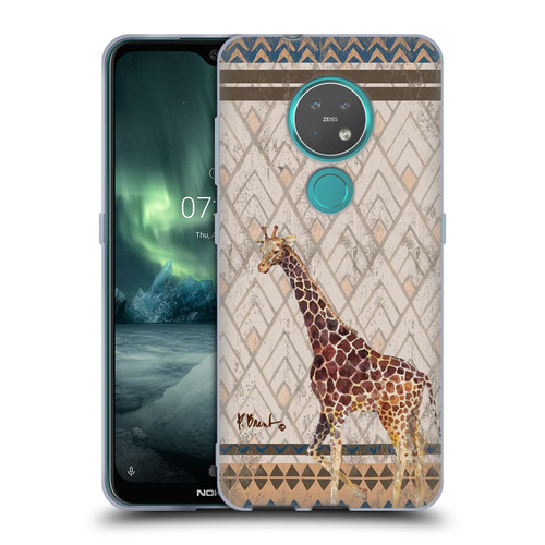 Paul Brent Animals Tribal Giraffe Soft Gel Case for Nokia 6.2 / 7.2