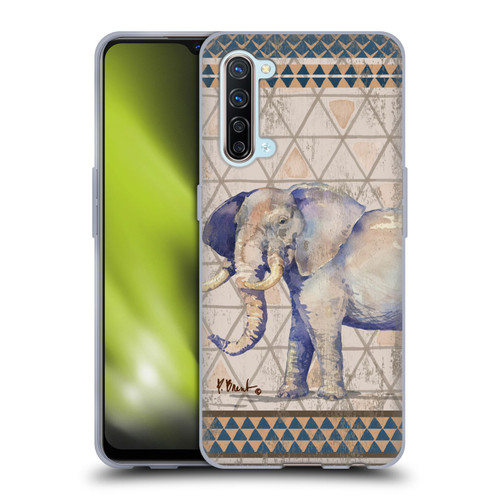 Paul Brent Animals Tribal Elephant Soft Gel Case for OPPO Find X2 Lite 5G
