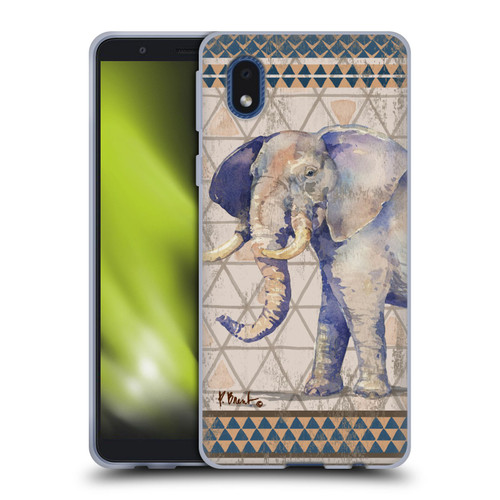 Paul Brent Animals Tribal Elephant Soft Gel Case for Samsung Galaxy A01 Core (2020)