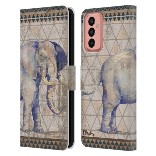 Paul Brent Animals Tribal Elephant Leather Book Wallet Case Cover For Samsung Galaxy M13 (2022)