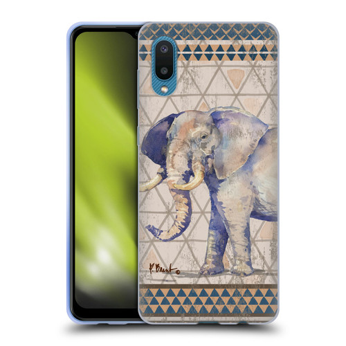 Paul Brent Animals Tribal Elephant Soft Gel Case for Samsung Galaxy A02/M02 (2021)