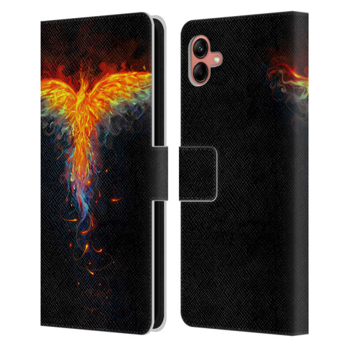 Christos Karapanos Phoenix 2 Bird 3 Leather Book Wallet Case Cover For Samsung Galaxy A04 (2022)