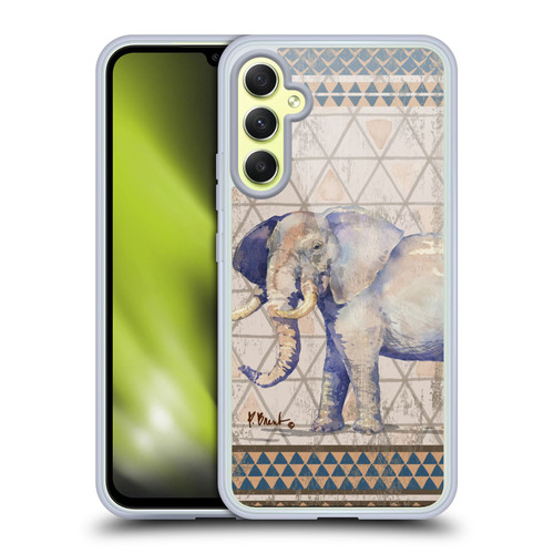 Paul Brent Animals Tribal Elephant Soft Gel Case for Samsung Galaxy A34 5G