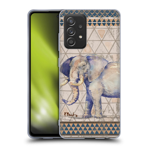 Paul Brent Animals Tribal Elephant Soft Gel Case for Samsung Galaxy A52 / A52s / 5G (2021)