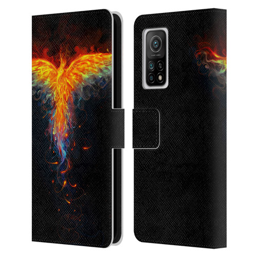 Christos Karapanos Phoenix 2 Bird 3 Leather Book Wallet Case Cover For Xiaomi Mi 10T 5G
