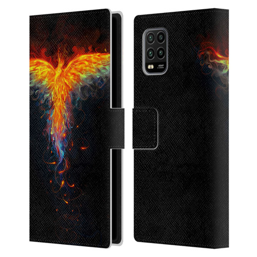 Christos Karapanos Phoenix 2 Bird 3 Leather Book Wallet Case Cover For Xiaomi Mi 10 Lite 5G