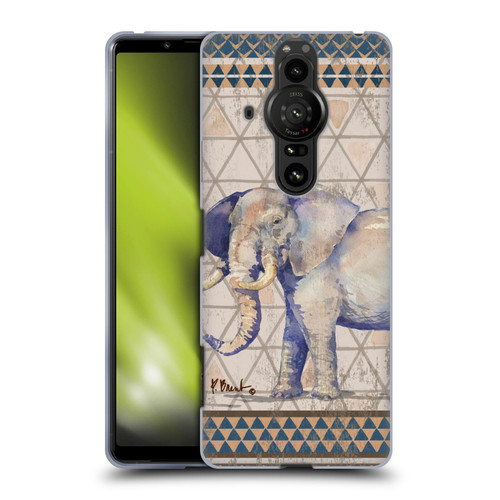 Paul Brent Animals Tribal Elephant Soft Gel Case for Sony Xperia Pro-I