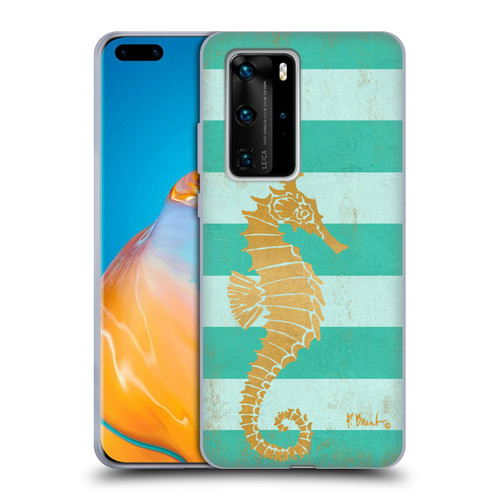 Paul Brent Coastal Gold Seahorse Soft Gel Case for Huawei P40 Pro / P40 Pro Plus 5G