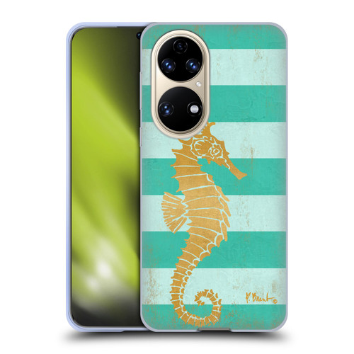 Paul Brent Coastal Gold Seahorse Soft Gel Case for Huawei P50