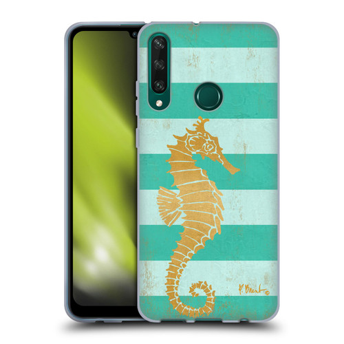 Paul Brent Coastal Gold Seahorse Soft Gel Case for Huawei Y6p