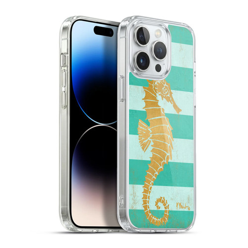 Paul Brent Coastal Gold Seahorse Soft Gel Case for Apple iPhone 13 Pro Max & MagSafe