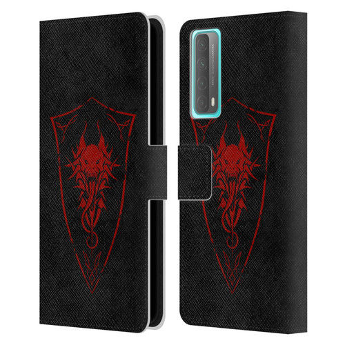 Christos Karapanos Shield Demon Leather Book Wallet Case Cover For Huawei P Smart (2021)