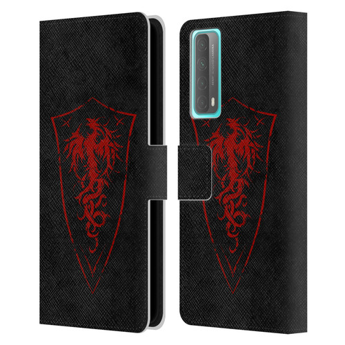 Christos Karapanos Shield Phoenix Leather Book Wallet Case Cover For Huawei P Smart (2021)