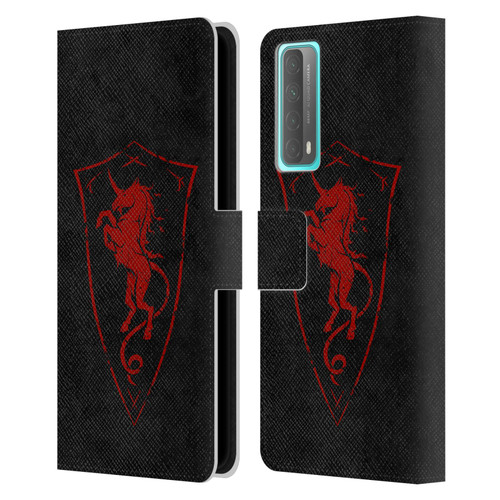 Christos Karapanos Shield Unicorn Leather Book Wallet Case Cover For Huawei P Smart (2021)