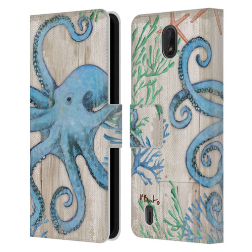 Paul Brent Coastal Sealife Leather Book Wallet Case Cover For Nokia C01 Plus/C1 2nd Edition