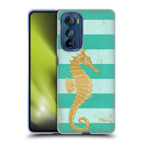 Paul Brent Coastal Gold Seahorse Soft Gel Case for Motorola Edge 30