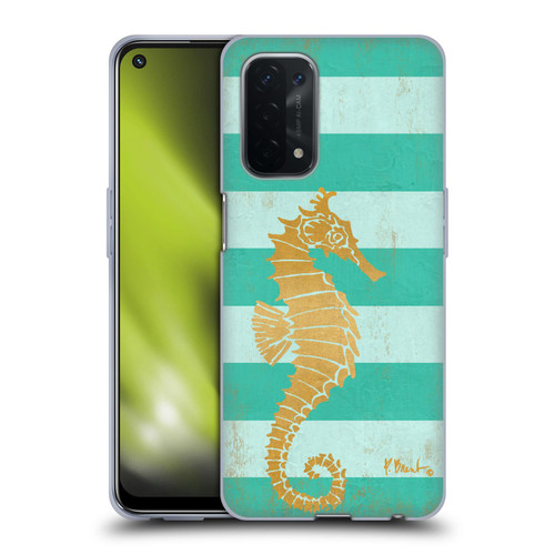 Paul Brent Coastal Gold Seahorse Soft Gel Case for OPPO A54 5G