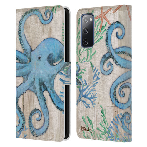 Paul Brent Coastal Sealife Leather Book Wallet Case Cover For Samsung Galaxy S20 FE / 5G