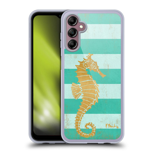 Paul Brent Coastal Gold Seahorse Soft Gel Case for Samsung Galaxy A14 5G