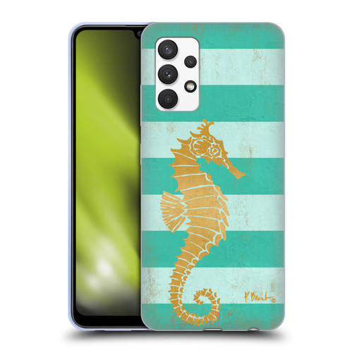 Paul Brent Coastal Gold Seahorse Soft Gel Case for Samsung Galaxy A32 (2021)