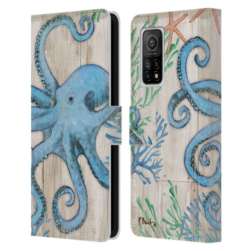 Paul Brent Coastal Sealife Leather Book Wallet Case Cover For Xiaomi Mi 10T 5G