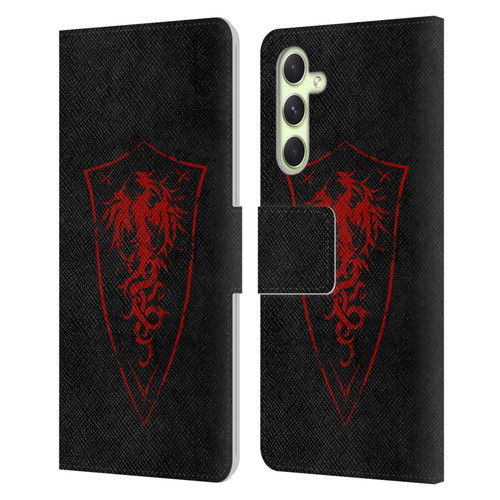 Christos Karapanos Shield Phoenix Leather Book Wallet Case Cover For Samsung Galaxy A54 5G