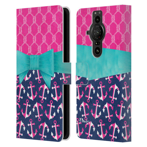 Paul Brent Nautical Bow Leather Book Wallet Case Cover For Sony Xperia Pro-I
