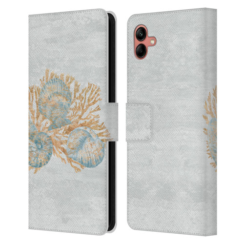 Paul Brent Sea Creatures Shells Leather Book Wallet Case Cover For Samsung Galaxy A04 (2022)