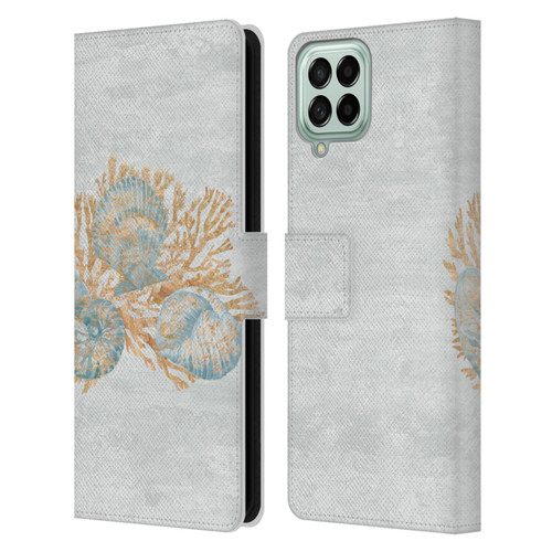 Paul Brent Sea Creatures Shells Leather Book Wallet Case Cover For Samsung Galaxy M53 (2022)