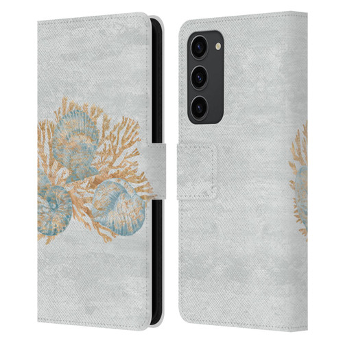 Paul Brent Sea Creatures Shells Leather Book Wallet Case Cover For Samsung Galaxy S23+ 5G