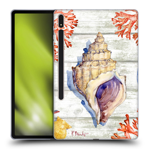Paul Brent Ocean Bahia Shells Soft Gel Case for Samsung Galaxy Tab S8 Plus