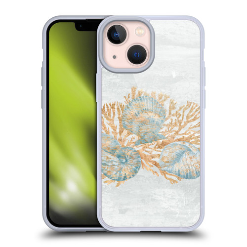 Paul Brent Sea Creatures Shells Soft Gel Case for Apple iPhone 13 Mini