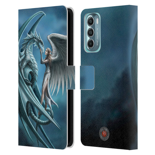 Anne Stokes Dragon Friendship Silverback Leather Book Wallet Case Cover For Motorola Moto G Stylus 5G (2022)