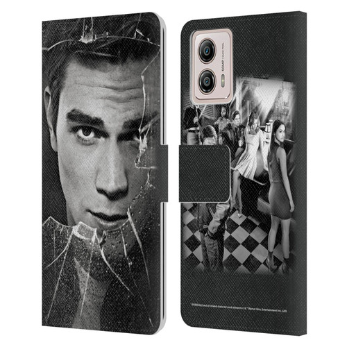 Riverdale Broken Glass Portraits Archie Andrews Leather Book Wallet Case Cover For Motorola Moto G53 5G