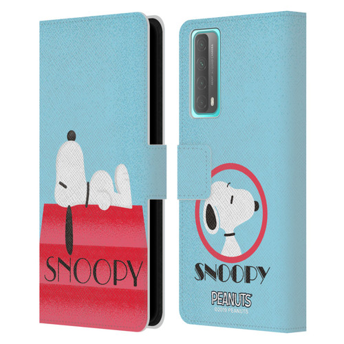 Peanuts Snoopy Deco Dreams House Leather Book Wallet Case Cover For Huawei P Smart (2021)