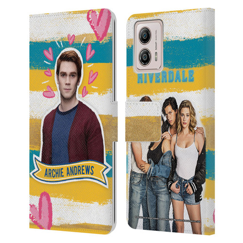 Riverdale Graphics Archie Andrews Leather Book Wallet Case Cover For Motorola Moto G53 5G